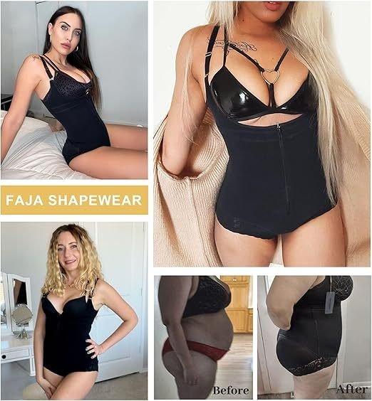 Faja colombiana body moldeador de encaje con cremallera – imagen 4